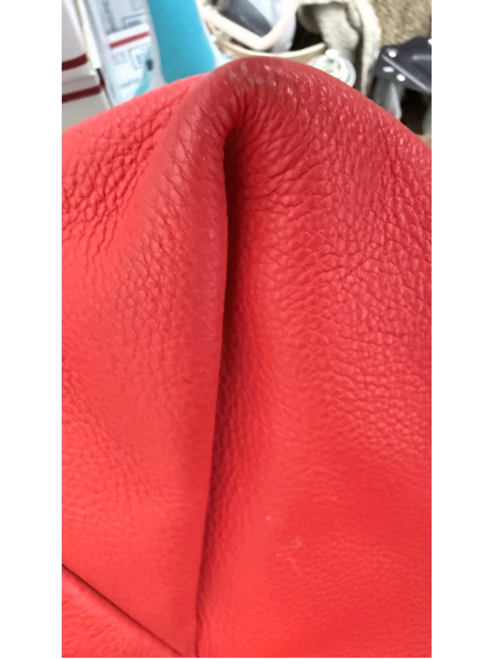 Women's DVF Hobo Bag Red Leather Tassel Handbag